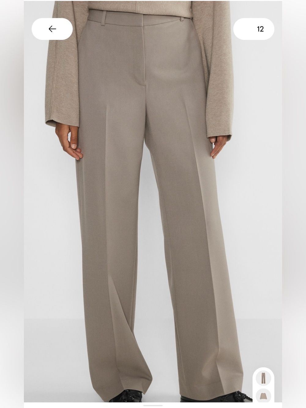 Aritzia Babaton Agency City Wool Trousers - Size 6 - Article#99375